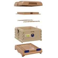 Load image into Gallery viewer, Ergo PLUS Single Brood Box Beehive Set showing all the individual components. - Apimaye