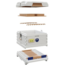 Load image into Gallery viewer, Ergo PLUS White Single Brood Box Beehive Set . Showing all the individual components- Apimaye