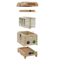 Load image into Gallery viewer, Apimaye Insulated 7 Frame Langstroth Nucleus Bee Hive Nuc -Showing Individual components- Apimaye