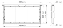 Load image into Gallery viewer, Apimaye Plastic Deep PRO Frames -Showing frame dimensions- Apimaye