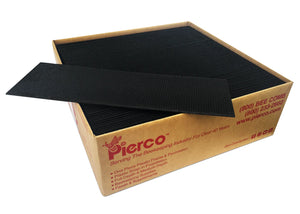 Pierco 5-1/2" Medium Plastic Foundation Single Wax Coated - Black