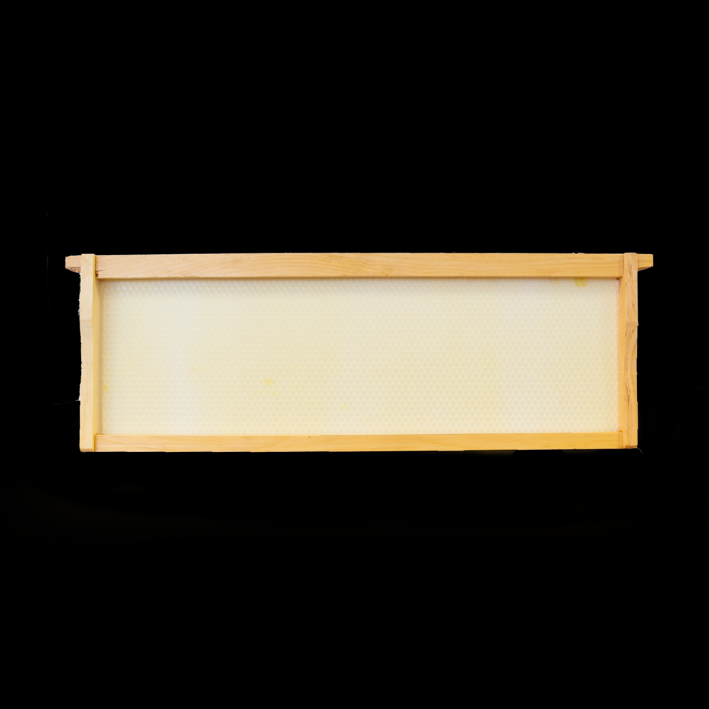 Medium Wooden Frame With Waxed Foundation: Enhance Your Beekeeping