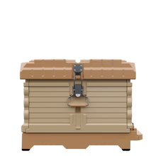 Load image into Gallery viewer, Side View of Apimaye Ergo PLUS Single Brood Box Beehive Set in Tan Color - Apimaye