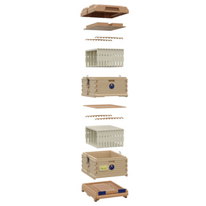 Ergo PLUS Double Brood Box Beehive Set. Individual hive components. - Apimaye