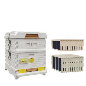 Ergo Plus White Hybrid Beehive Set