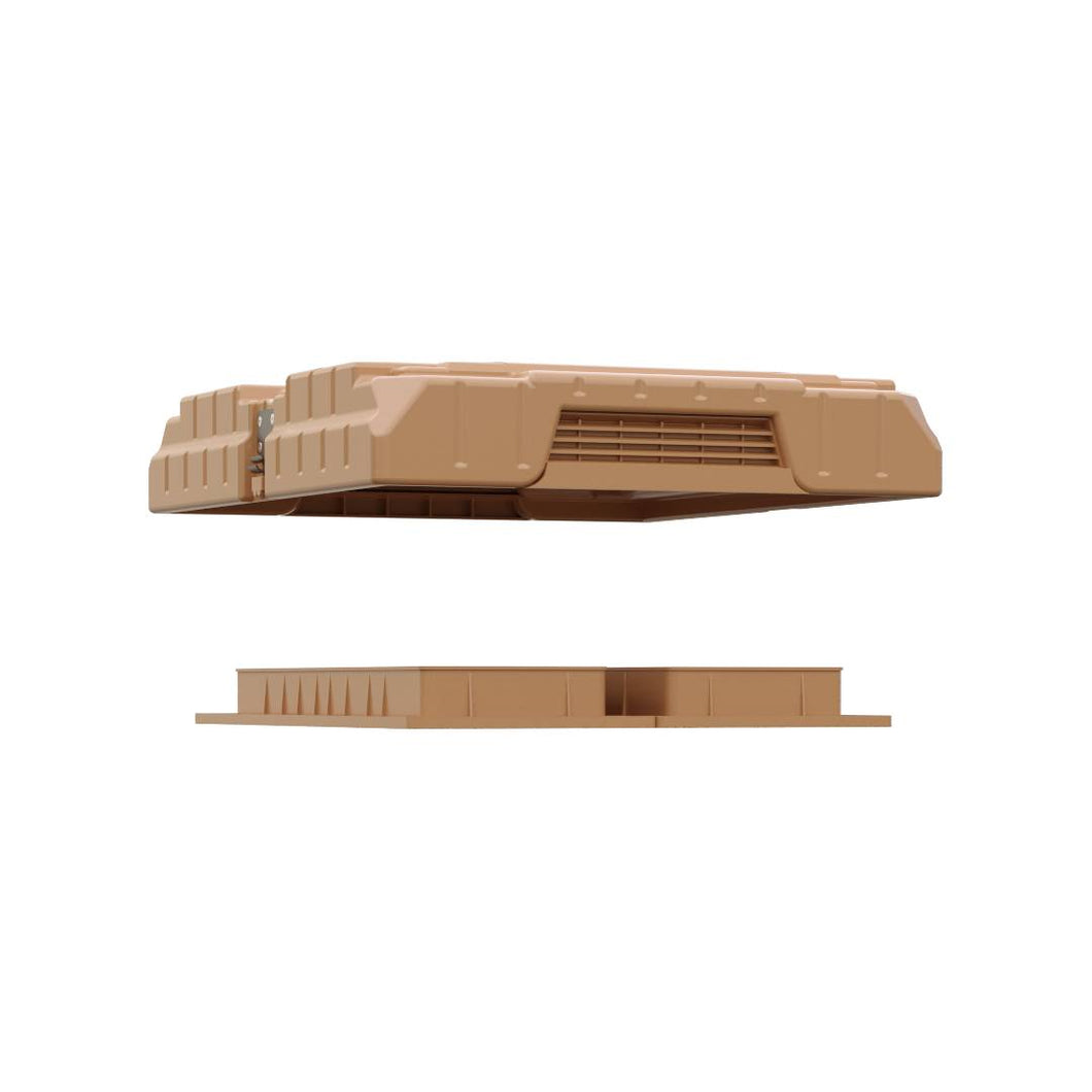 10 Frame Top Cover & Feeder-Tan