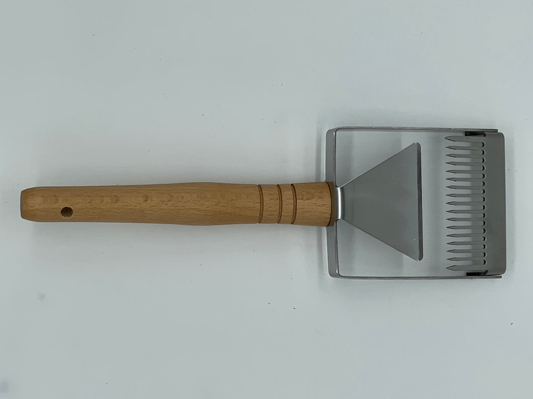 Uncapping Fork/Scraper with Wooden Handle